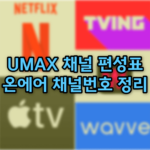 UMAX 편성표